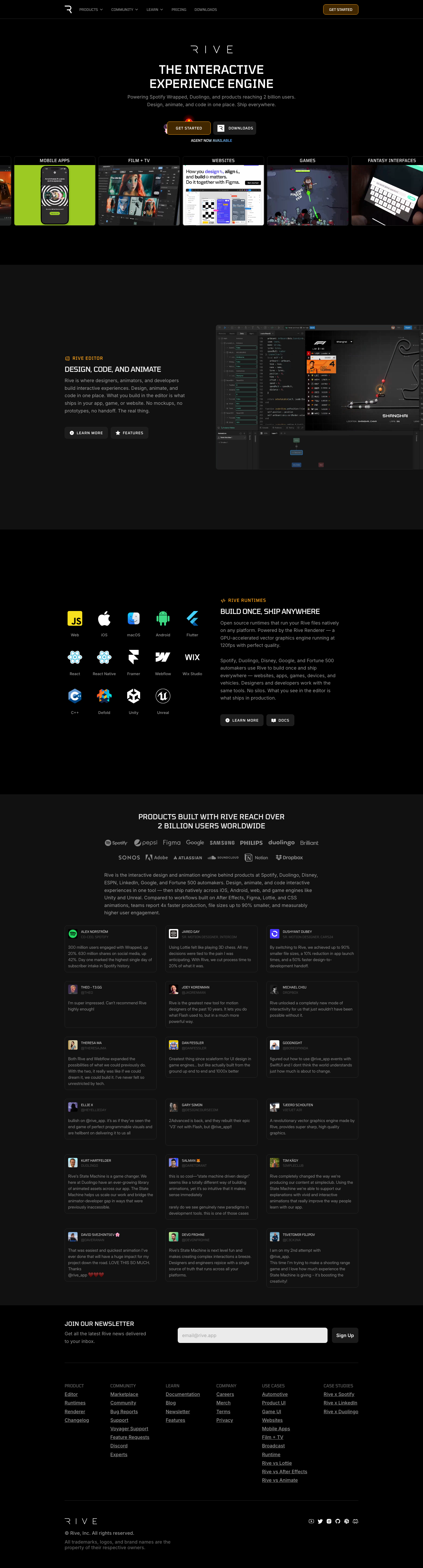 rive.app rebuilt by Platho